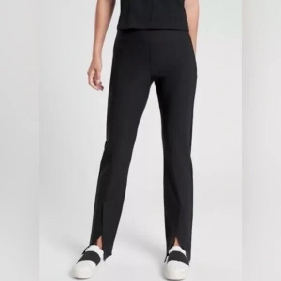 NWT Athleta Interstellar Tight Split Hem Black Size 8 - Picture 1 of 9